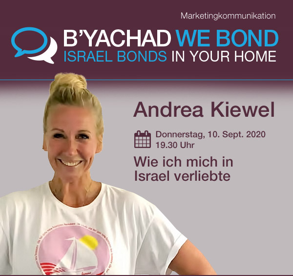 Israel Bonds B'yachad We Bond - Andrea Kiewel - 10 September 2020